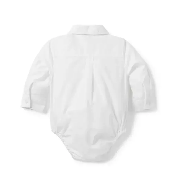 Baby Train Oxford Shirt - Jet Ivory