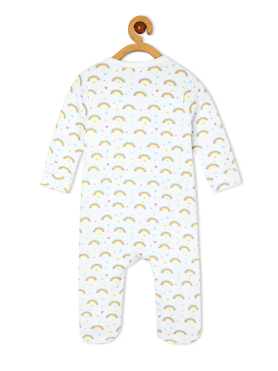 Baby Zipper Romper Combo of 2: Fairyland-Magic Bow