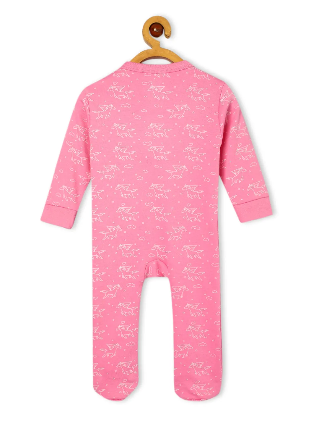 Baby Zipper Romper Combo of 2: Fairyland-Magic Bow