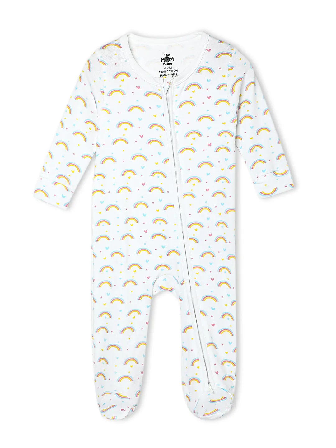 Baby Zipper Romper Combo of 2: Fairyland-Magic Bow