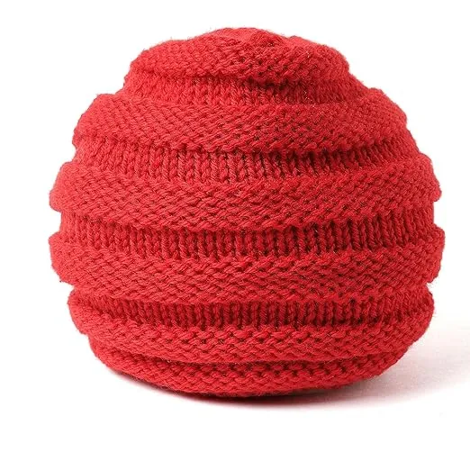 Babymoon | Set of 2 | Knit Flower Cap  Newborn Photography Crochet Outfit Costume | Blue & Red