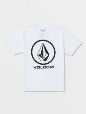 Big Boys Circle Corp Short Sleeve Shirt - White