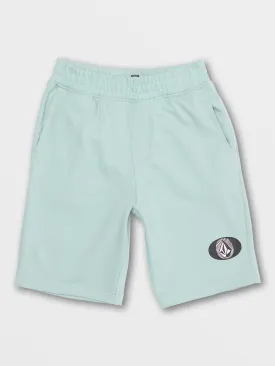 Big Boys Stone Stacker Fleece Shorts - Cool Blue