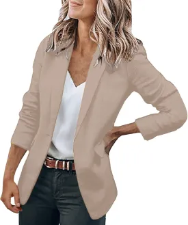 Blazer Jackets for Women Color Long Sleeve Lapel Suit Small Jacket Cardigan Work Suit Fall Fashion Blazer Blazer