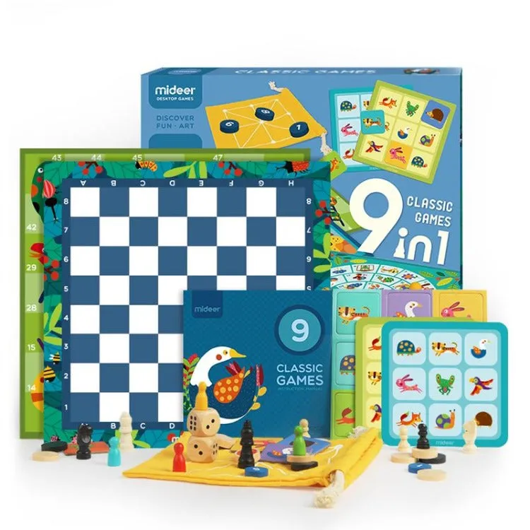Classic Family Board Game | 9 in 1