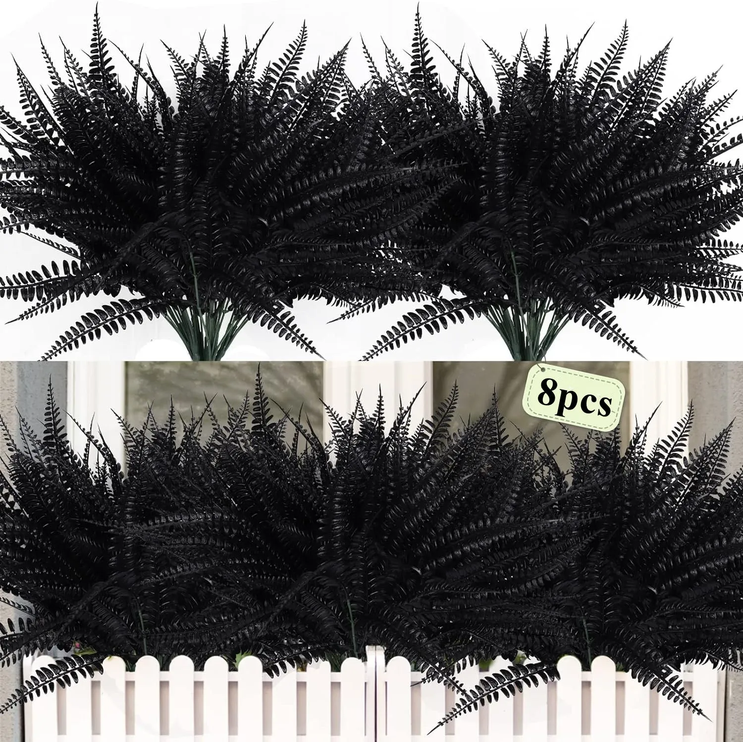 Clearance Bulk 8 Bundles Boston Ferns Bushes Plants UV Resistant for Outdoors Wholesale