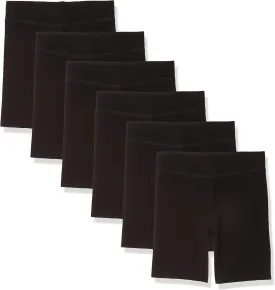 EAG 6 Pack of Biker Shorts for Women 7" Workout Biker Shorts for Cycling Running Gym Yoga Athletic [Available in Plus Size]