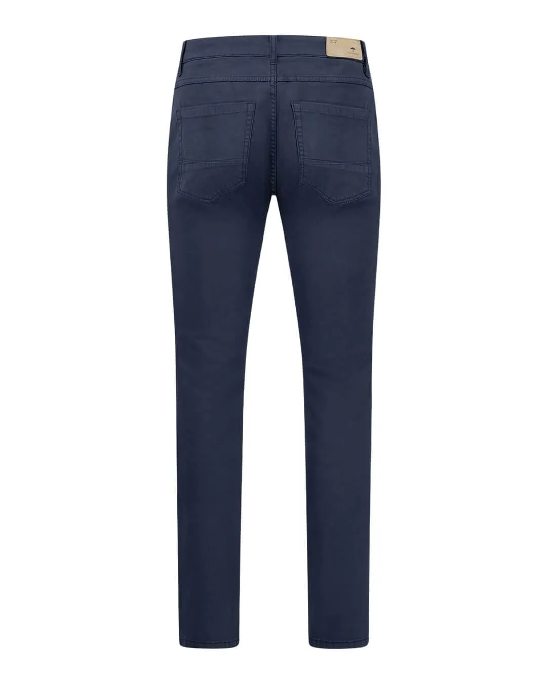 Fynch-Hatton Seasonal Navy Cotton Stretch Five Pockets Trousers