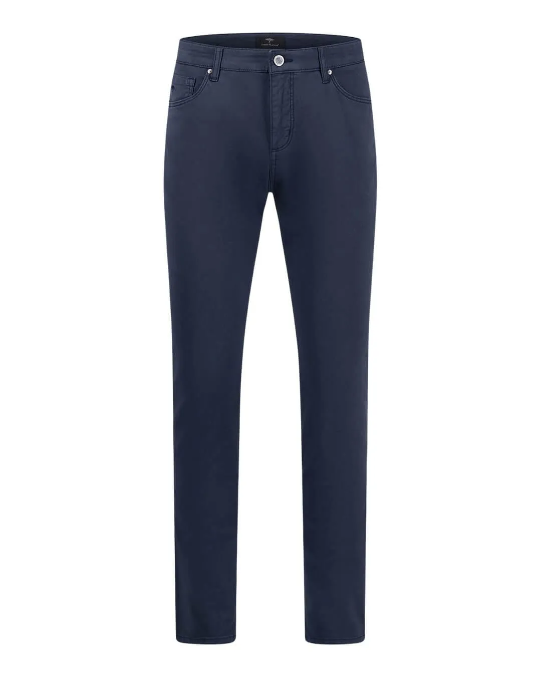 Fynch-Hatton Seasonal Navy Cotton Stretch Five Pockets Trousers
