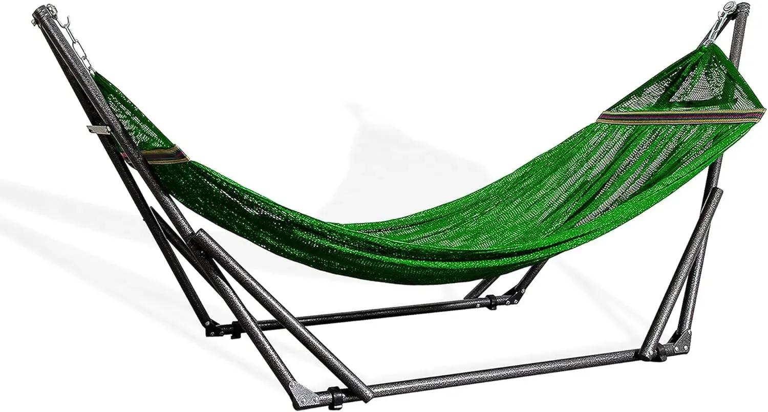 Hammock,Collapsible Steel Stand 450 lbs Capacity & Carrying Case,Portable  Adjustable,Perfect for Camping Beach Summer Patio