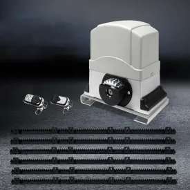 Heavy-Duty Electric Sliding Gate Opener, 1200KG, 6M, 2 Remotes, LockMaster