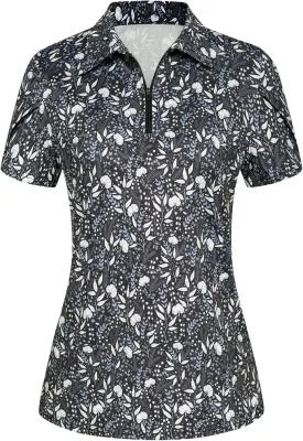 JACK SMITH Women's Golf Shirts Short Sleeve UPF50 Workout Tops for Women Moisture Wicking Dry fit Polo Shirt