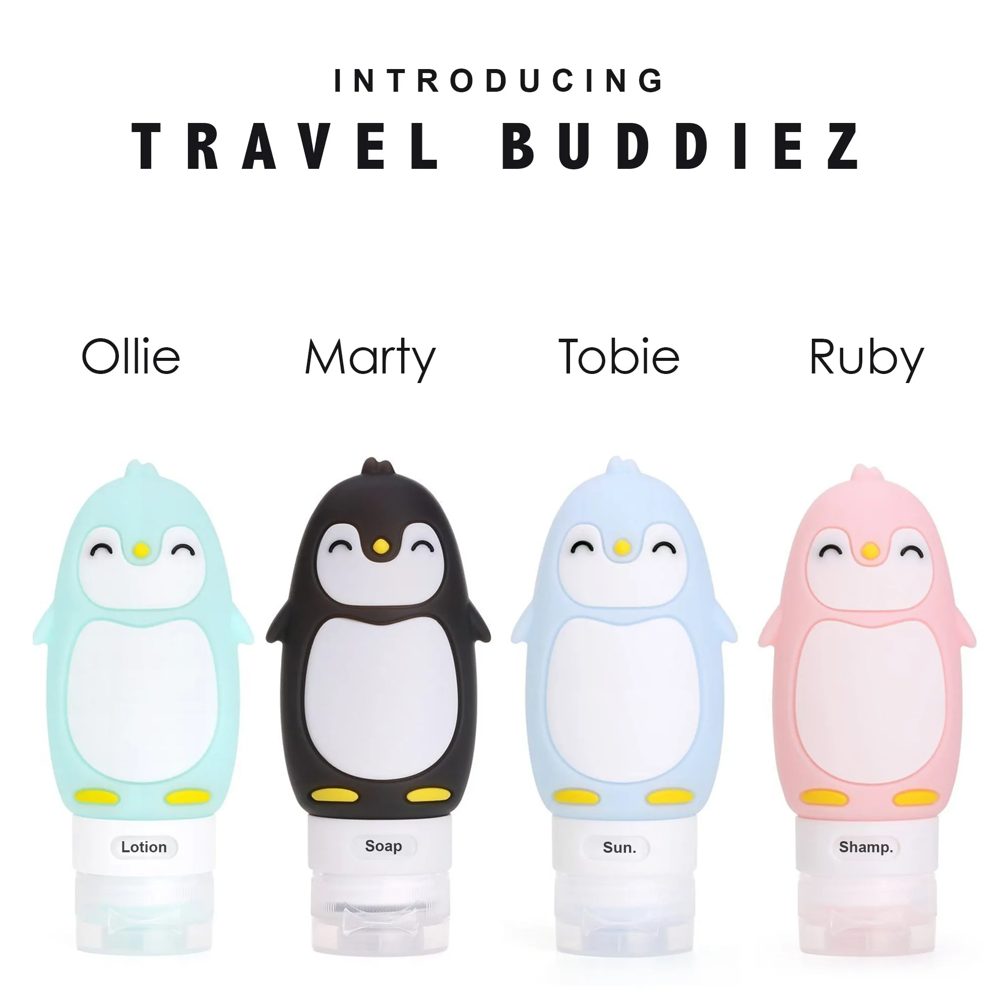 Kanga Care Travel Buddiez - Penguin Family (4 pack)
