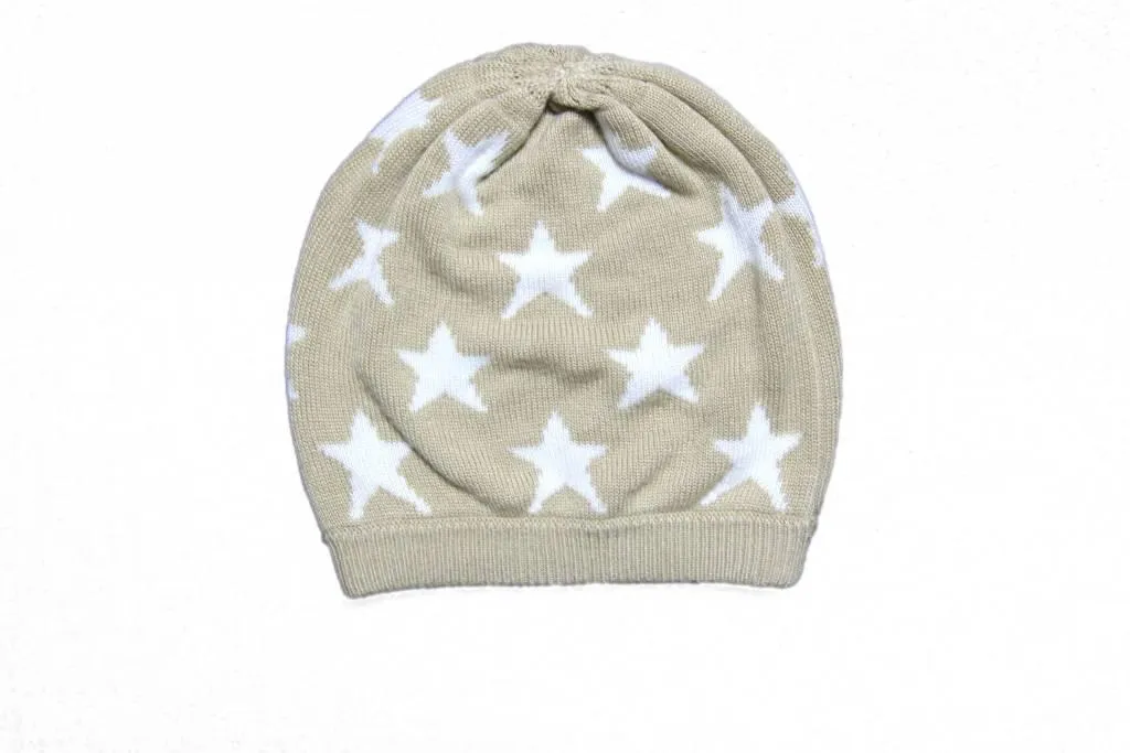 Knit Bamboo Star Beanie