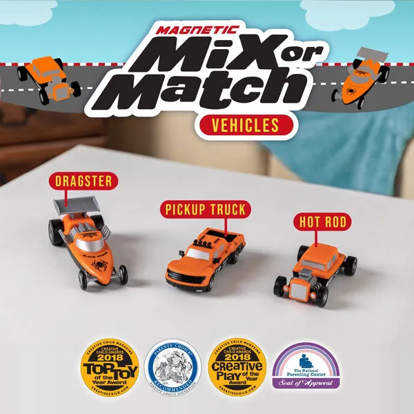 Magnetic Mix or Match Vehicles (Racing Set)