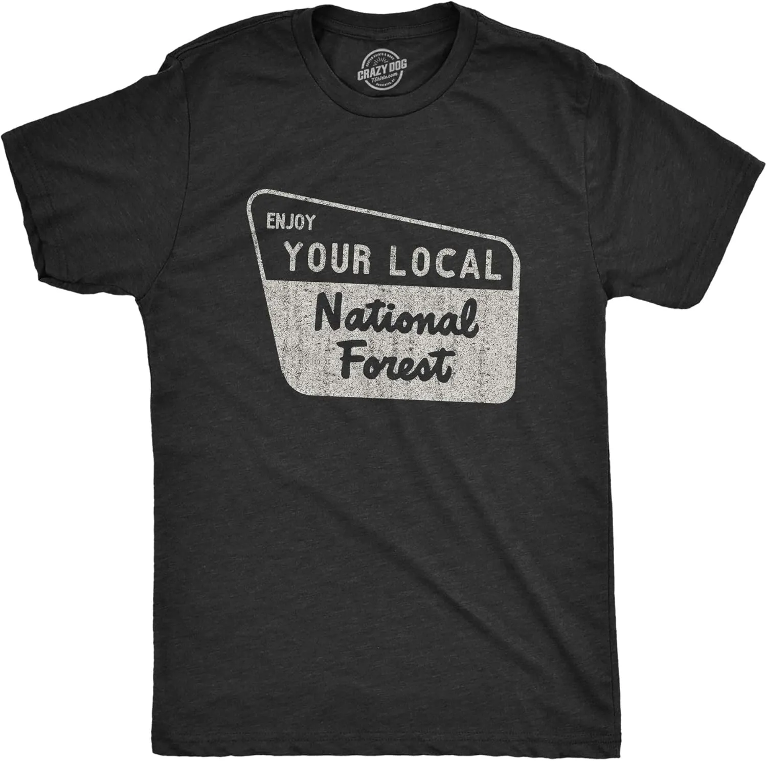 Mens Enjoy Your National Forest Funny Outdoor Vintage Camping Mountains T Shirt