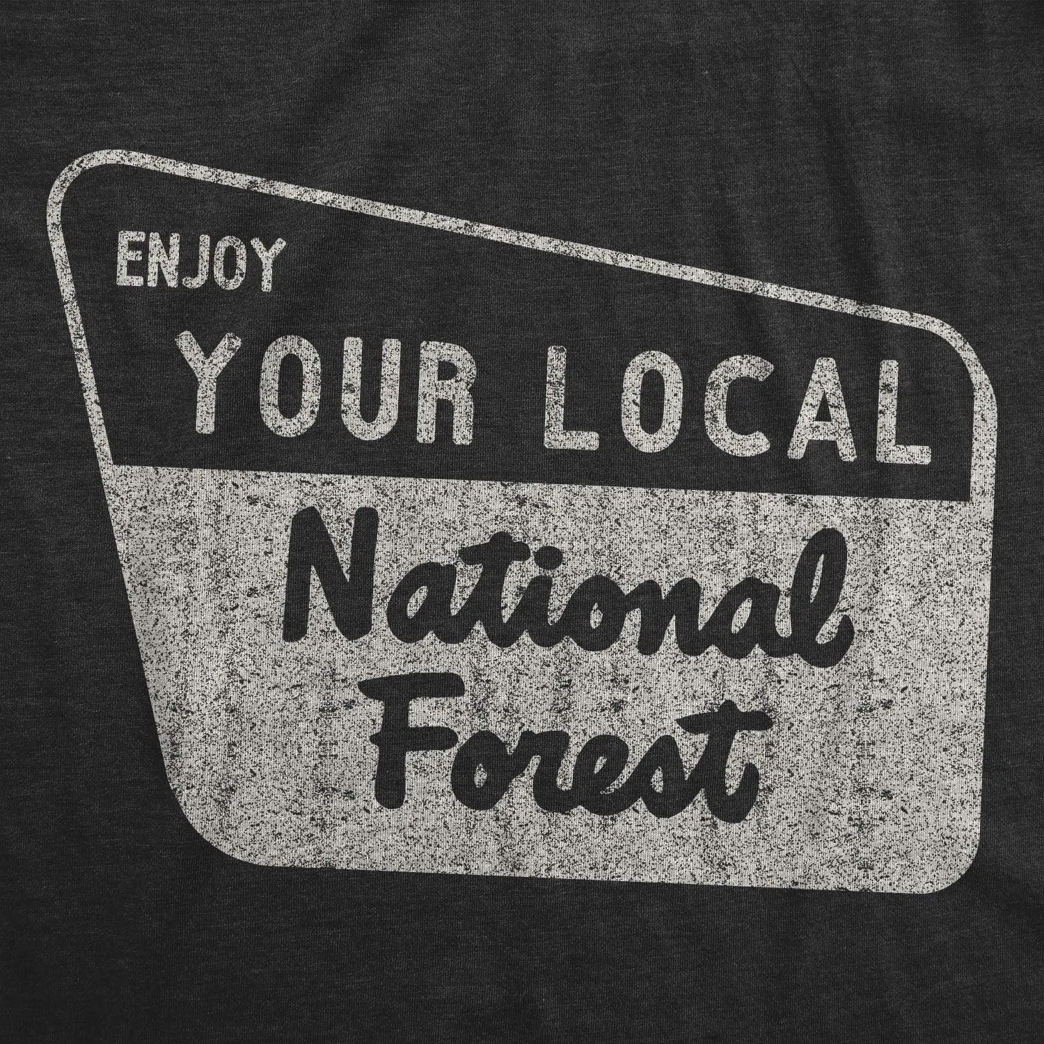 Mens Enjoy Your National Forest Funny Outdoor Vintage Camping Mountains T Shirt