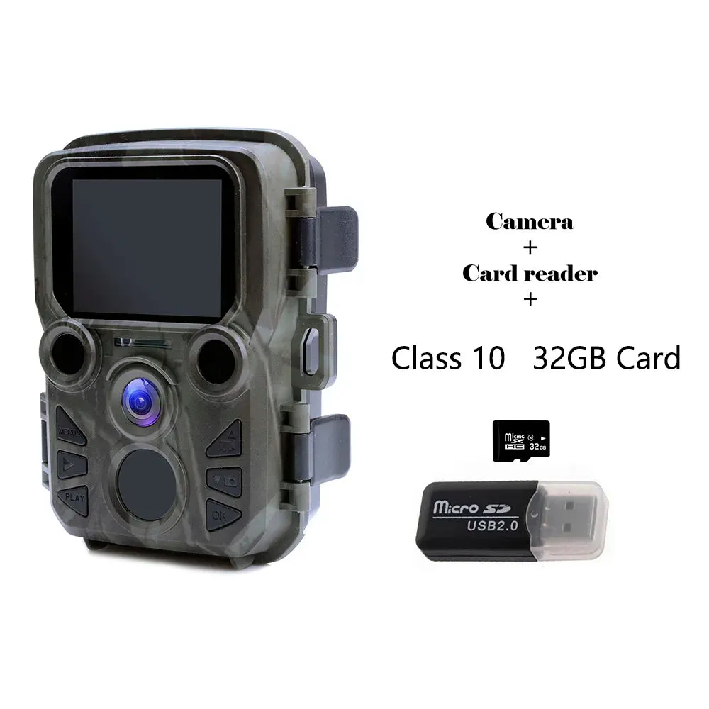 Mini Trail Game Camera Night Vision 1080P 12MP Waterproof Hunting Camera Outdoor Wild photo traps with IR LEDS Range Up To 65ft