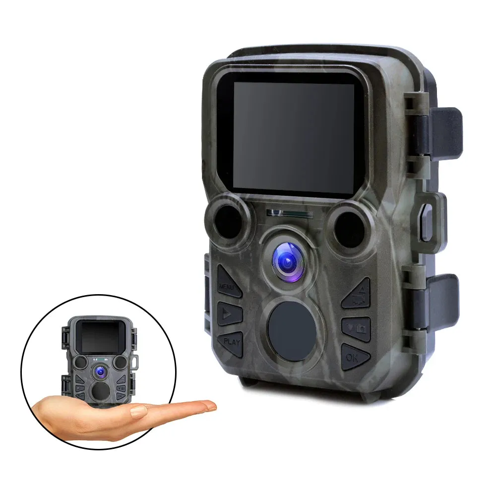 Mini Trail Game Camera Night Vision 1080P 12MP Waterproof Hunting Camera Outdoor Wild photo traps with IR LEDS Range Up To 65ft