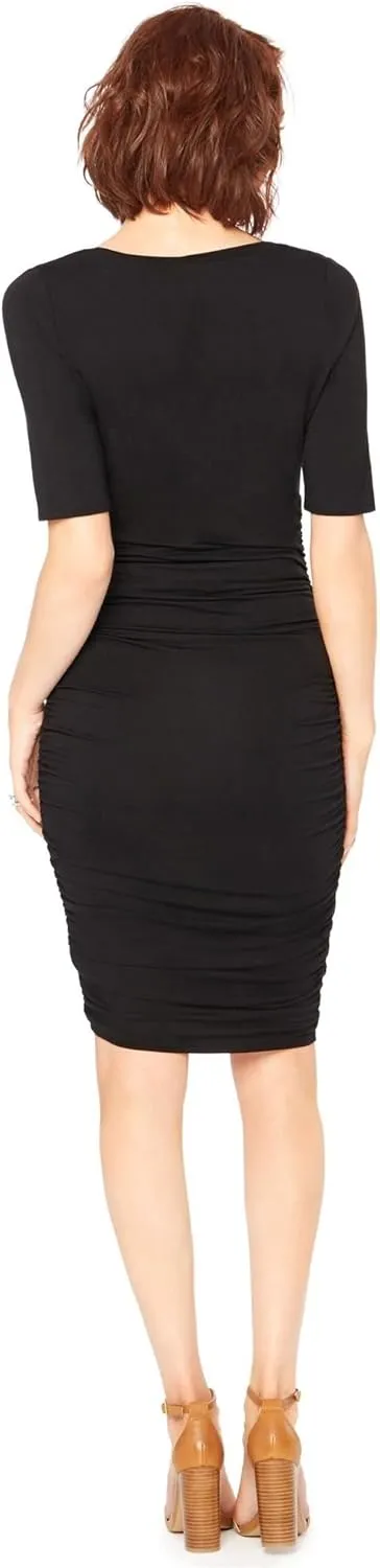 Motherhood Maternity Women's Maternity Bodycon Dress for Casual or Baby Shower