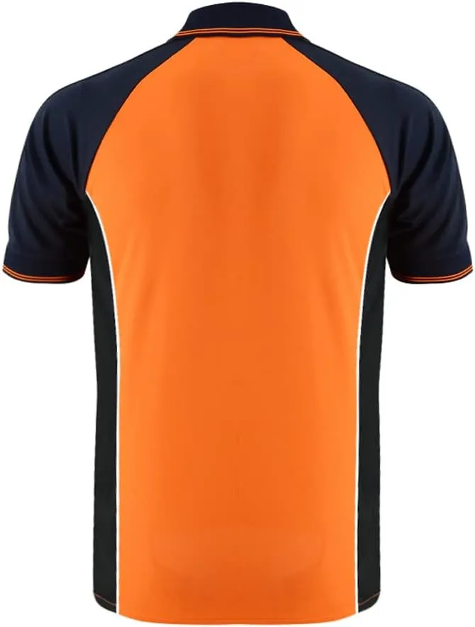 Safety Shirt High Visibility Short Long Sleeve Reflective Polo Shirts, Work T Shirts for Men Construction
