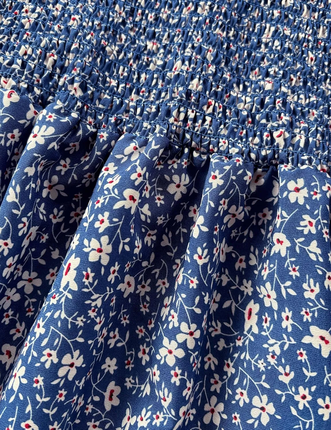 Spring Long Puff Sleeve Maternity Dress Floral Ruffle Hem Mermaid Baby Shower/Photoshoot Dress