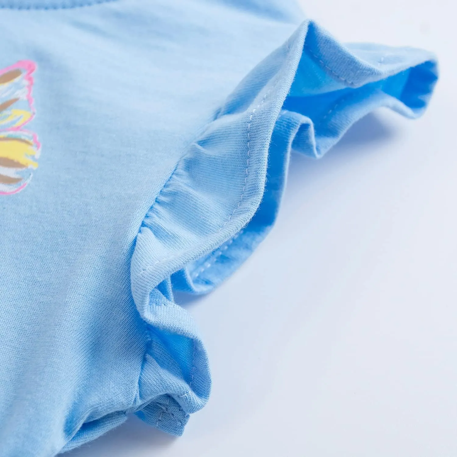Toddler Girls Bunny Shirts Ruffle Short Sleeve Baby Easter T-Shirt Cotton Cute Tank Tees Tops 1-7 Years