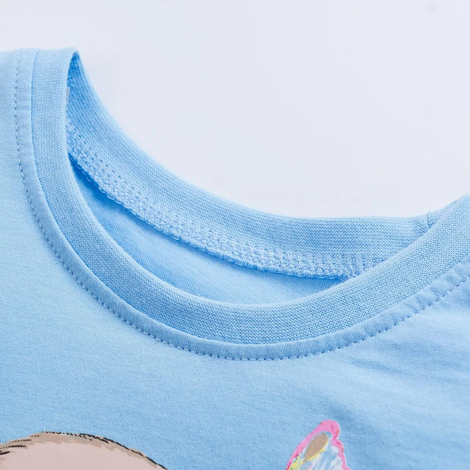 Toddler Girls Bunny Shirts Ruffle Short Sleeve Baby Easter T-Shirt Cotton Cute Tank Tees Tops 1-7 Years