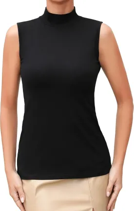 UNTYHOTS Women Mock Turtleneck Long Sleeve T Shirt Top Clothing