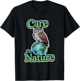 Wildlife Conservation Owl For Nature Lover Environmentalists T-Shirt