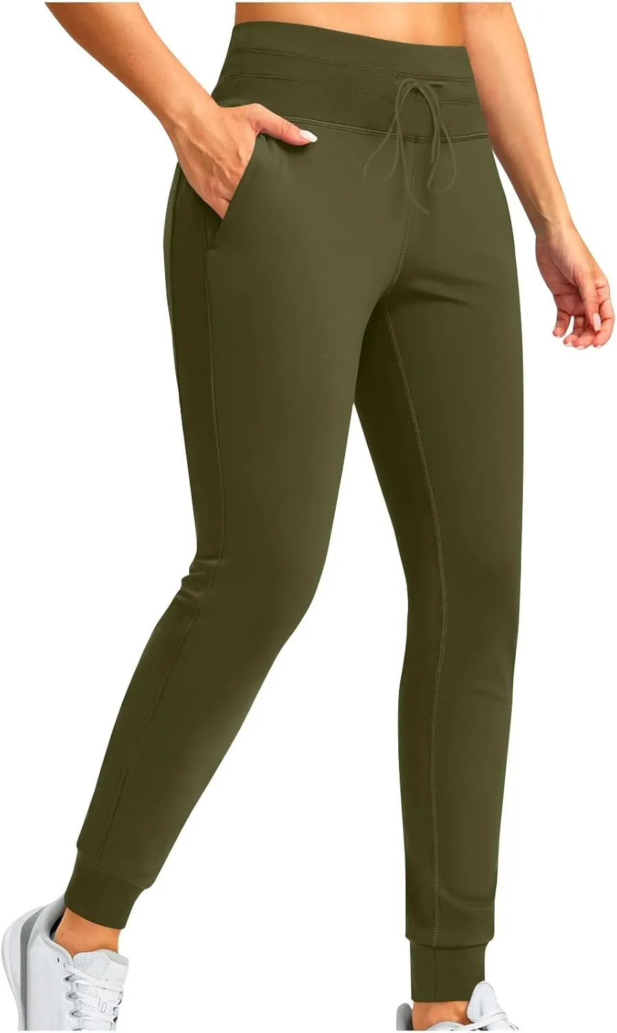 Women's Sherpa Fleece Lined Joggers Running Hiking Thermal Sweat Pants Winter Warm Gym Athletic Ski Lounge Trousers