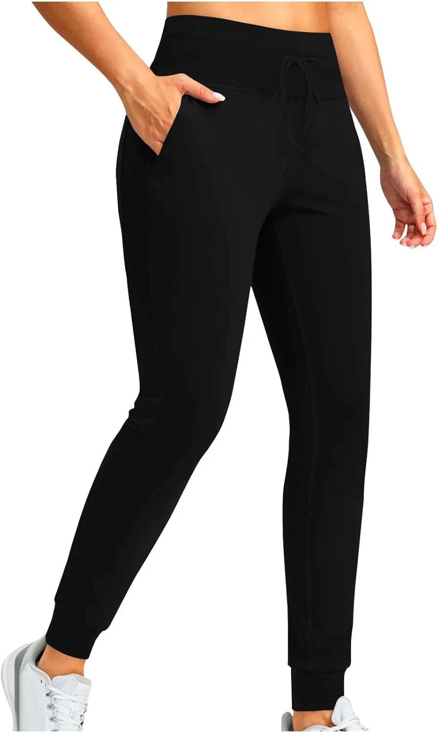 Women's Sherpa Fleece Lined Joggers Running Hiking Thermal Sweat Pants Winter Warm Gym Athletic Ski Lounge Trousers
