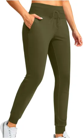 Women's Sherpa Fleece Lined Joggers Running Hiking Thermal Sweat Pants Winter Warm Gym Athletic Ski Lounge Trousers