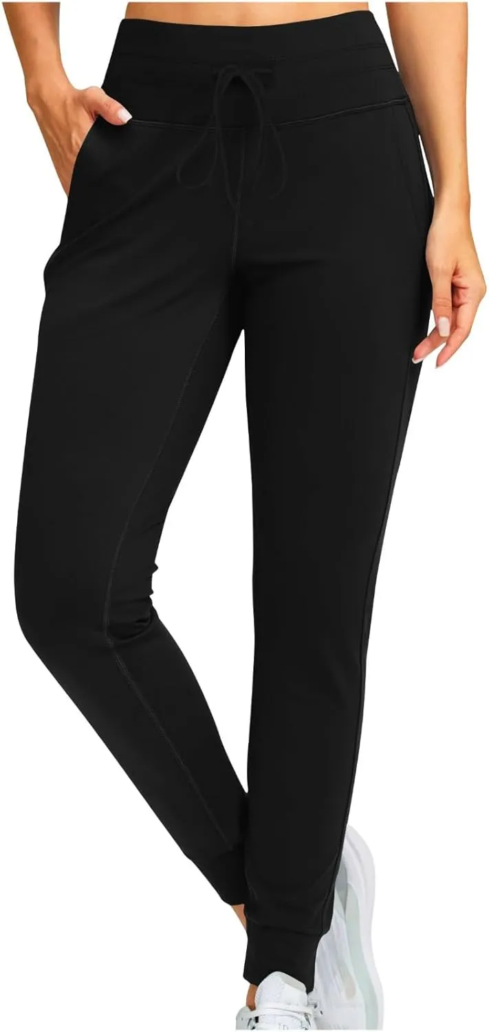Women's Sherpa Fleece Lined Joggers Running Hiking Thermal Sweat Pants Winter Warm Gym Athletic Ski Lounge Trousers