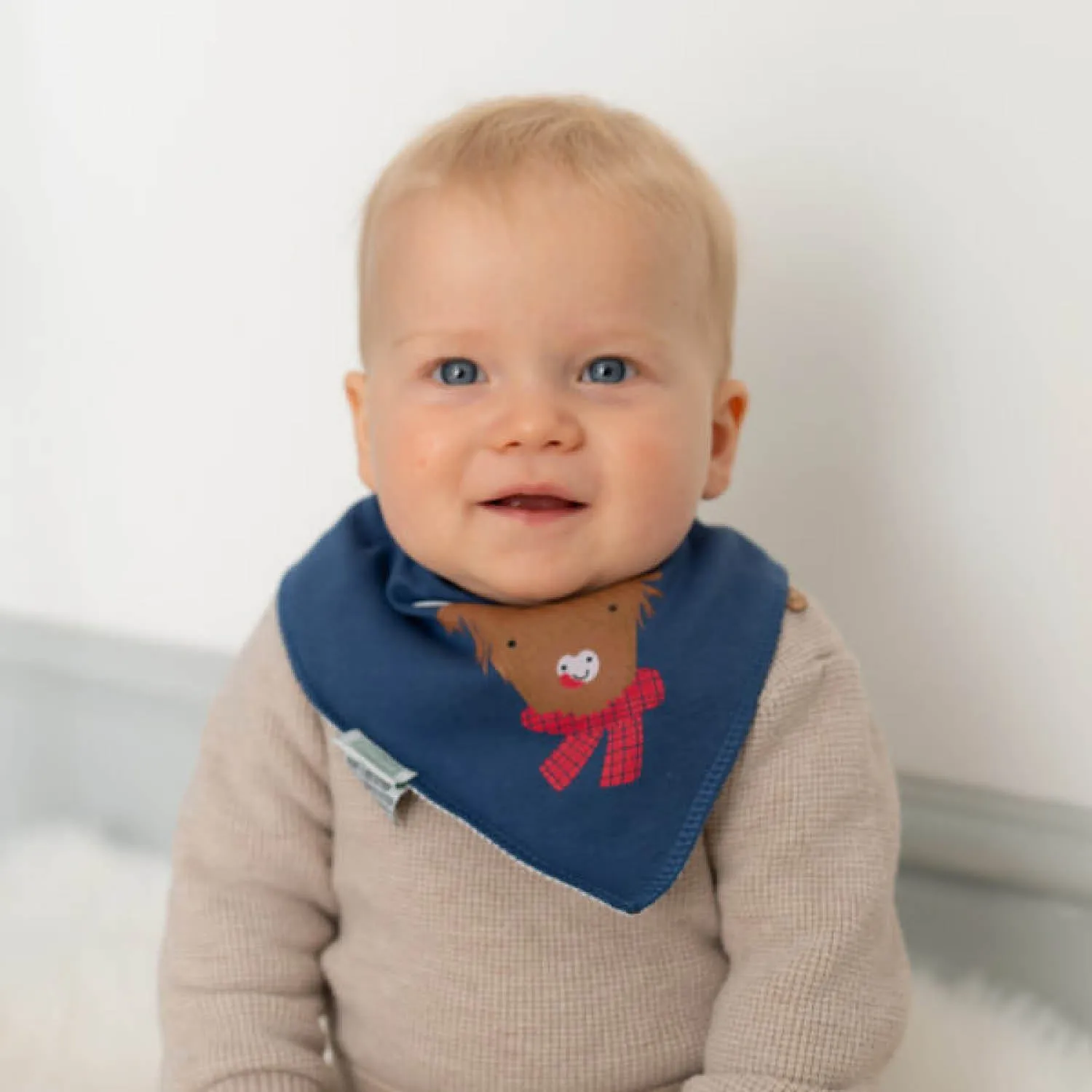 Ziggle Baby Highland Cow Christmas Bib